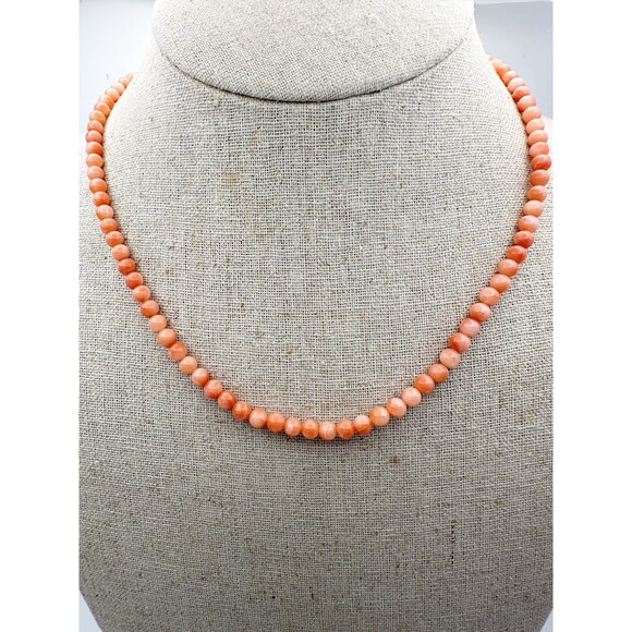 Unbranded Jewelry - Vintage 12k Gold Filled Natural Salmon Coral Bead Necklace 16.75”